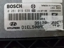 Блок управления двигателем 0281019639 hyundai kia 1.7 crdi 39120-2a001