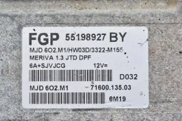 55198927 блок управління ECU Opel Meriva A 2006