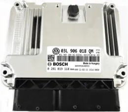 Блок управления ECU 0281019118 ecu skoda 2.0 tdi 03l906018qm