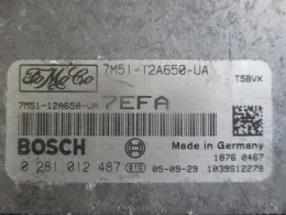 Блок управления двигателем 7M51-12A650UA ford c-max i 03-08 1.6 tdci 0281012487