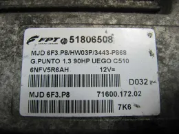 Блок управления 51806508 fiat grande punto 1.3 mjd6f3.p8 71600.172.02