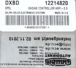 DXBD12214820 блок управления ECU Opel Meriva A 2003