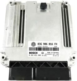 Блок управления ECU 03G906016BE ecu skoda 0281011947 immo off