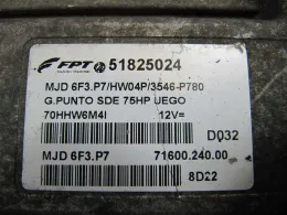 Блок управления 71600.240.00 fiat grande punto 1.3 51825024 mjd6f3.p7