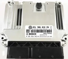 Блок управления ECU 0281016943 ecu vw 2.0 tdi 03l906018en