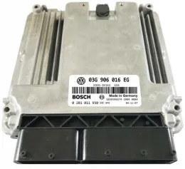 Блок управления ECU 03G906016EG ecu seat 0281011950 immo off