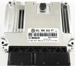 Блок управления ECU 03L906018PT ecu vw 2.0 tdi 0281017946