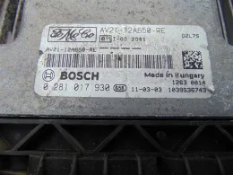 Блок управления 0281017930 av21-12a650-re ford fiesta