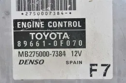 Блок управления MB275000-7384 corolla verso 89661-0f070