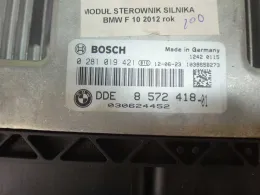 Блок управления двигателем DDE8572418 bmw f10 f11 520 d n47 0281019421