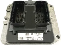 Блок управления ECU 5WK9 ecu opel astra 1.8 09117394