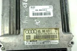 Блок управления 0281016353 audi a4 b8 2.0 tdi 03l906019c