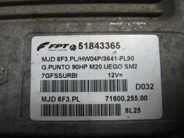 Блок управления 71600.255.00 fiat grande punto 1.3 51843365 mjd6f3.pl