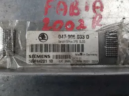 Блок управління двигуном 074906033D ecu skoda fabia