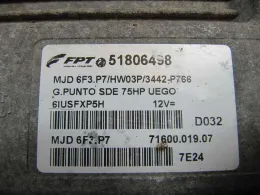 Блок управління 71600.019.07 fiat grande punto 1.3 51806498 mjd6f3.p7