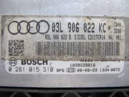 Блок управления 03L906022KC audi a4 a5 2.0 tdi 0281015310 edc17cp14