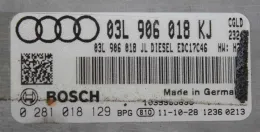 Блок управления двигателем 0281018129 audi a4 03l906018kj