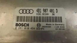 Блок керування двигуном 0281010398 audi 4b0907401ab