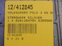 Блок управления 030906027AS vw polo 3 6n 1,4 0261204795