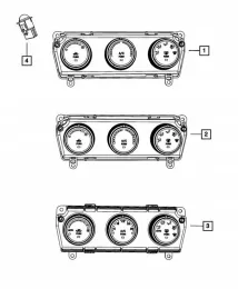 Блок управления климат-контроля 55111167AB jeep wrangler jk