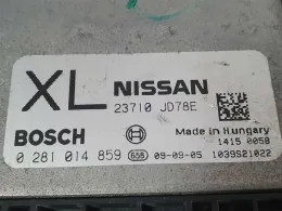 Блок управління 23710 JD78E nissan qashqai 2.0 23710jd78e 0281014859