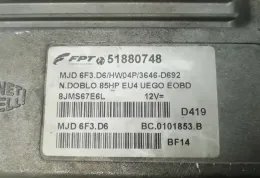 MJD6F3D6 блок управління двигуном Fiat Doblo 2010