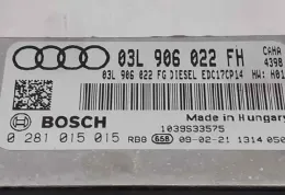 Блок управления двигателем 0281015015 audi 03l906022fh