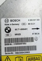 65776908491 блок управления AirBag (SRS) BMW 5 E39 1999