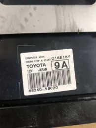 8926058020 блок управления двигателем Toyota