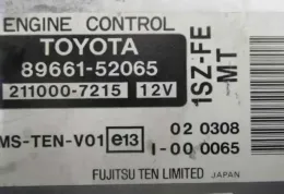 2110007215 блок управления ECU Toyota Yaris 2002