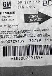 BDS0072913V блок управління AirBag (SRS) Opel Vectra B 1997