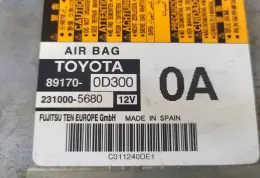 0011240DE1 блок управления AirBag (SRS) Toyota Yaris 2014