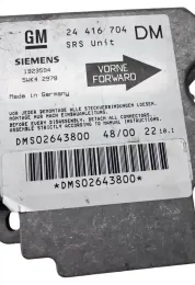 DMS02643800 блок управления AirBag (SRS) Opel Zafira A 2000