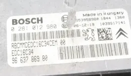 9663786980 блок управління ECU Citroen C4 I Picasso 2013