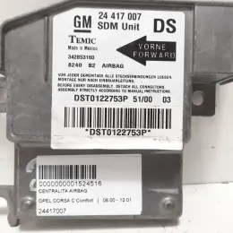 3422853160 блок управления AirBag (SRS) Opel Corsa C 2003