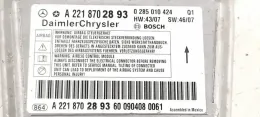 2218702893 блок управления AirBag (SRS) Mercedes-Benz S W221 2009
