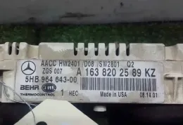 A1638202589KZ блок управления кондиционера Mercedes-Benz ML W163 2001