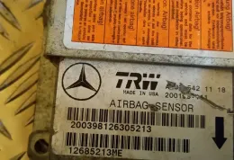 12685213ME блок управління AirBag (SRS) Mercedes-Benz ML W163 2000