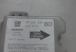 BDS0116210K блок управління AirBag (SRS) Opel Vectra B 2000