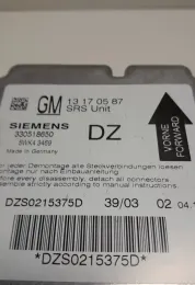 DZS0215375D блок управління AirBag (SRS) Opel Vectra C 2002