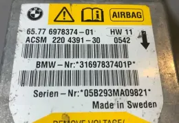 05B293MA09821 блок управління AirBag (SRS) BMW 5 E60 E61 2006