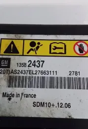 AS2437EV07631 AirBag (SRS) control unit Opel Meriva B 2012