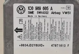 0034JD2Y6UVD блок управления AirBag (SRS) Volkswagen Transporter - Caravelle T5 2007