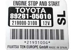 2190003100 блок управління Toyota Avensis T270 2017