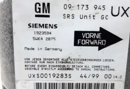 92133 блок управління AirBag (SRS) Opel Omega B1 1994