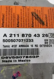 500507071233 блок управління AirBag (SRS) Mercedes-Benz CLS C219 2006