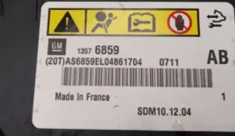 AS6859EL04861704 блок управління AirBag (SRS) Opel Meriva B 2011