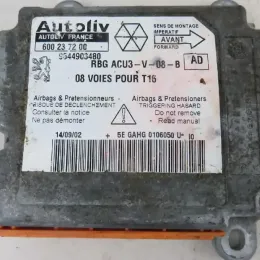 600237200 блок управления AirBag (SRS) Peugeot 206 2000