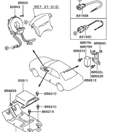 Блок управления Air Bag, SRS Mitsubishi Galant