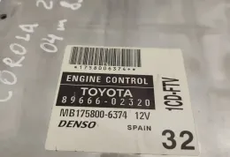 1758000374 блок управления ECU Toyota Corolla E120 E130 2004